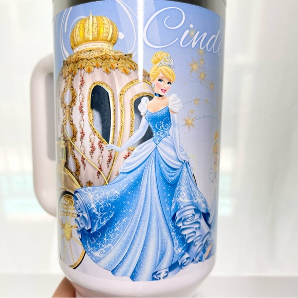 Custom 40oz Tumbler Disney Princess Cinderella Brand new double wall stainless t - Picture 10 of 14